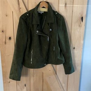 Faux suede jacket